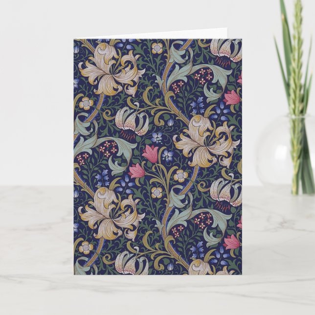 Carte Golden Lily, William Morris (Devant)