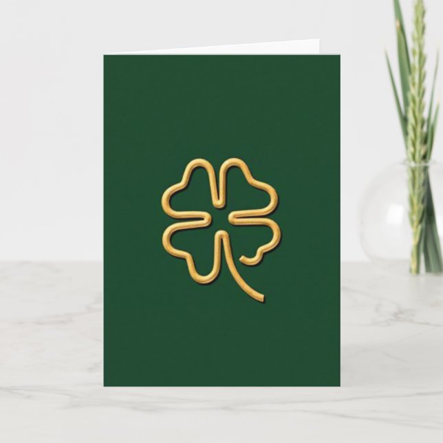 Carte Golden Luck Clover Card (Devant)