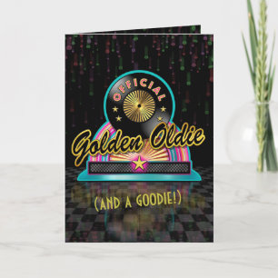 Carte Golden Oldie Birthday Card