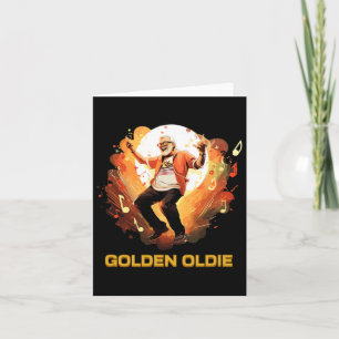 Carte Golden Oldie - Design Amusant Avec Une Danse Homme
