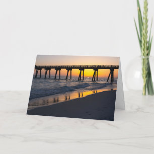 Carte Golden Panama City Beach Sunset Reflections