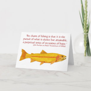 Carte Golden Rainbow Trout Card