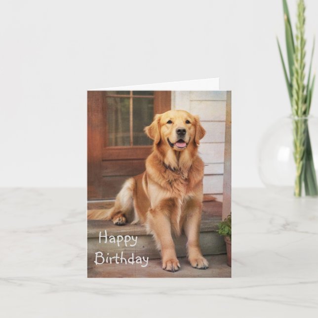 Carte Golden Retriever (Devant)