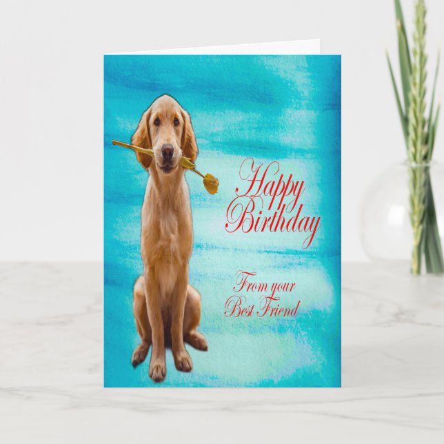 Carte Golden Retriever (Devant)