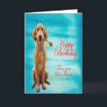 Carte Golden Retriever<br><div class="desc">Golden Retriever design pour carte Anniversaire</div>