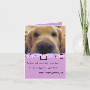 Carte Golden Retriever All Occasion Grey Card