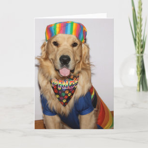 Carte Golden Retriever amour gagne toujours la fierté