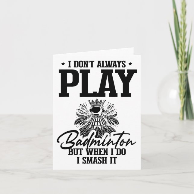 Carte Golden Retriever Badminton Player Navette (Devant)