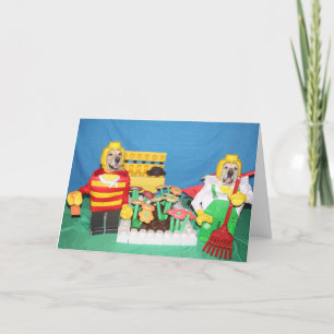 Carte Golden Retriever Building Blocks
