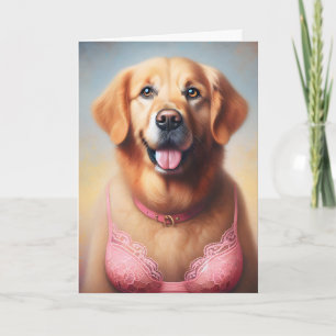 Carte Golden Retriever Cancer du sein Survivant Merci