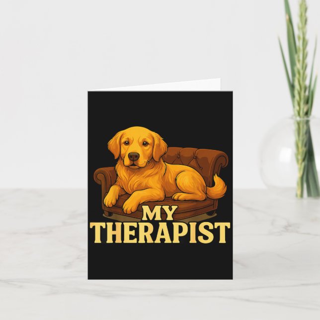 Carte Golden Retriever Dog Clothes For Humans My Therast (Devant)