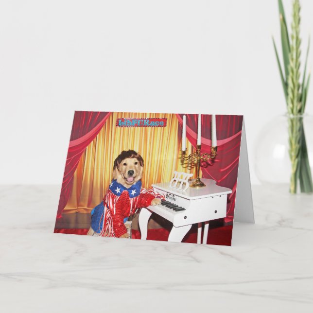 Carte Golden Retriever Fabulous Liberace Anniversaire (Devant)