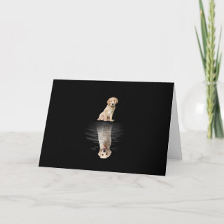 Carte Golden Retriever Life mignon amour Golden Retrieve