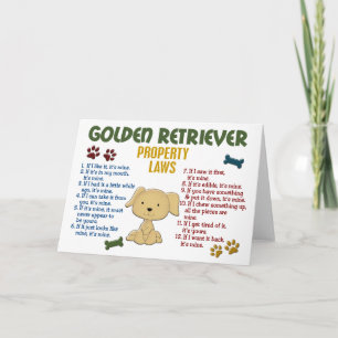 Carte Golden Retriever Lois sur la propriété 4