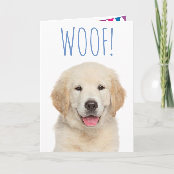 Carte D'anniversaire Imprimable Golden Retriever | Carte De