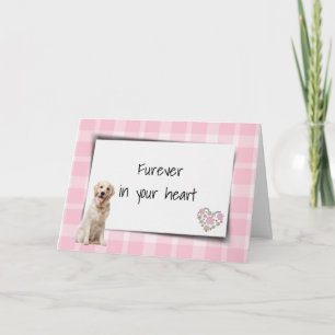 Carte Golden Retriever On Plaid Pet Perdre Sympathie
