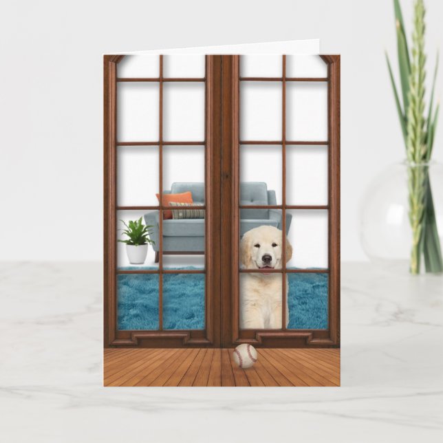 Carte Golden Retriever Puppy Get Well Card (Devant)