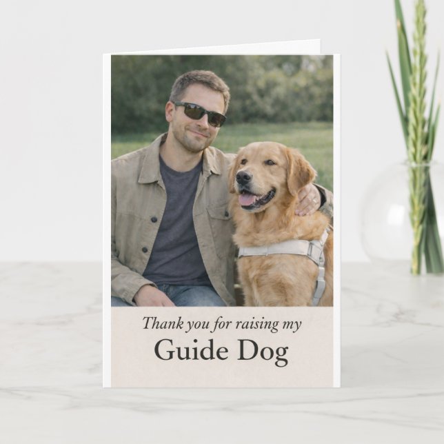 Carte Golden Retriever Puppy Raiser Thank You (Devant)