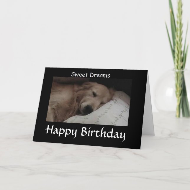 Carte Golden Retriver Sweet Dreams (Devant)