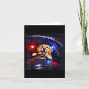 Carte Goldendoodle drôle buvant un café glacé Mème anima