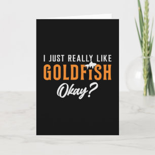 Carte Goldfish J'Aime Vraiment Goldfish Animal Fish