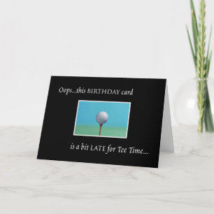 Carte Golf - Anniversaire