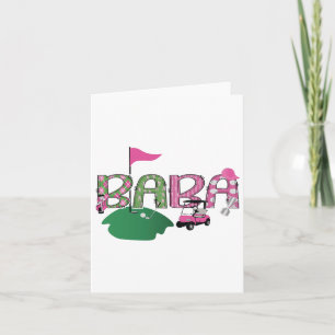 Carte Golf Baba Hole in One Golf 1er Anniversaire