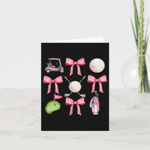Carte Golf Coquette Arc Golf Ball Maman Jour de Match Go