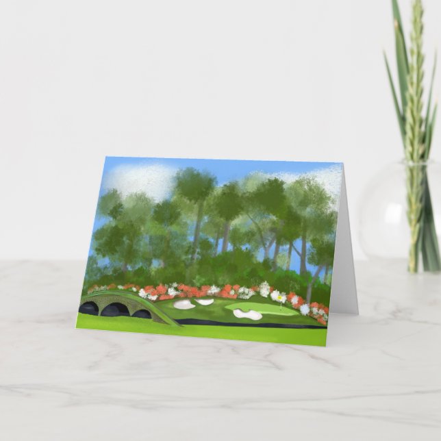 Carte Golf d'Augusta 12ème trou (Devant)