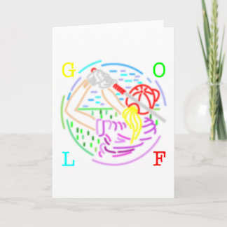 Carte golf de dame