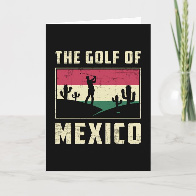 Carte Golf De Mexcico Golf Golf Golf Golf Golf Funny (Devant)