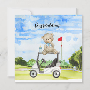 Carte Golf Félicitations pour Baby Golfer It's Boy Card