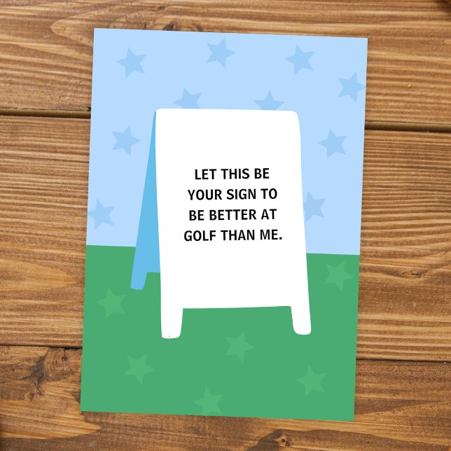 Carte Golf Fête des Pères (Créateur téléchargé)