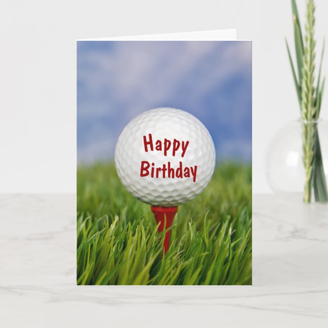 Carte golf for birday (Devant)