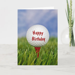 Carte golf for birday