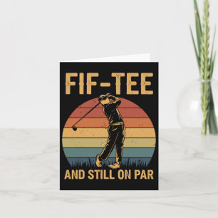 Carte Golf Golf Décorations Anniversaire Golf Pun Et Sti