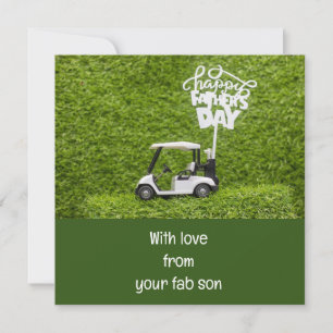 Carte Golf  Joyeuse fête des Pères 
