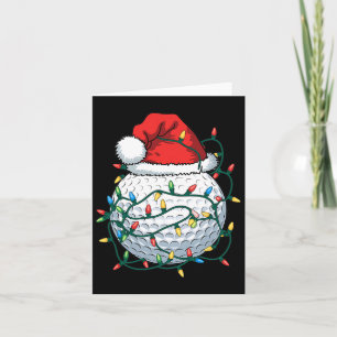 Carte Golf Ll Santa Hat Hommes FEMMES Noël Golf Xma