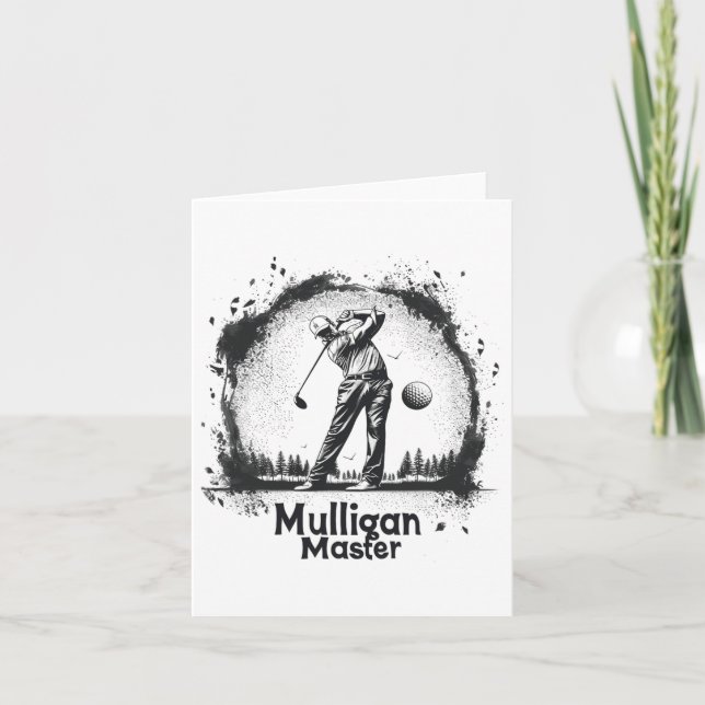 Carte Golf Mulligan Master Tee - shirts Graphiques Pour  (Devant)