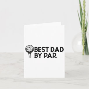Carte Golf pour papa Meilleur papa par par Fête des père