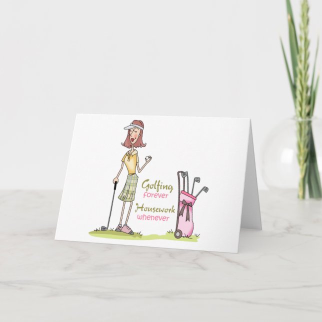 Carte Golf pour toujours (Devant)