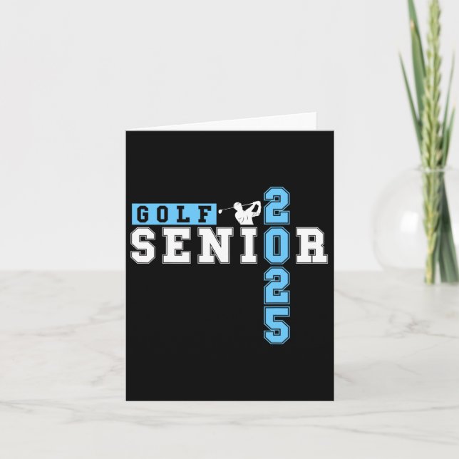 Carte Golf Senior Night Golf Senior 2025 Graduation &#; (Devant)