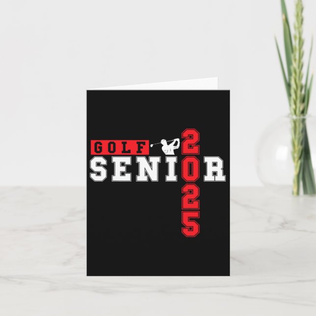 Carte Golf Senior Night Golf Senior 2025 Graduation 9 (Devant)