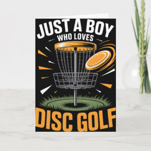 Carte Golf sur disque pour garçons