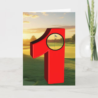 Carte Golf. Trous en un.