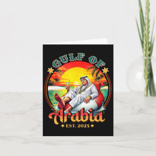 Carte Golfe D'Arabie Est 2025 Drôle Trump Vintage Arabia