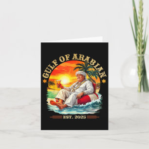 Carte Golfe D'Arabie Est 2025 Trump Vintage Persi Drôle