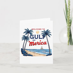 Carte Golfe De L'Amérique Rétro Plage Vintage Vibe Ameri