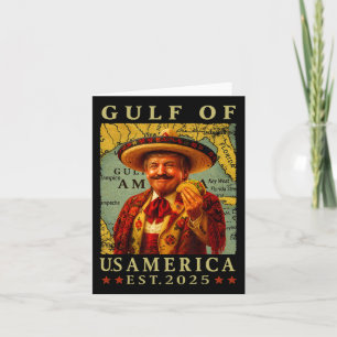 Carte Golfe Rétro Amérique Mexique Trump Mexique Taco