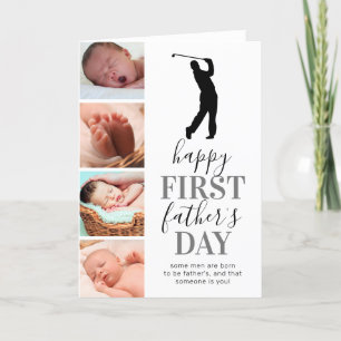 Carte Golfer Photo Fête du Nouveau Père